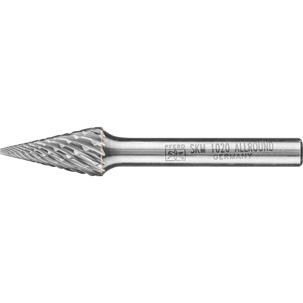 Produktfoto 1 von PFERD TOOLS Hartmetall Hochleistungsfrässtift ALLROUND Spitzkegel SKM Ø 10x20mm Schaft-Ø 6mm universal grob