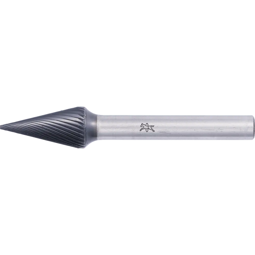 Produktfoto 1 von PFERD TOOLS Hartmetall Hochleistungsfrässtift Spitzkegel SKM Ø 12x25mm Schaft-Ø 6mm Z5 HICOAT beschichtet universal fein