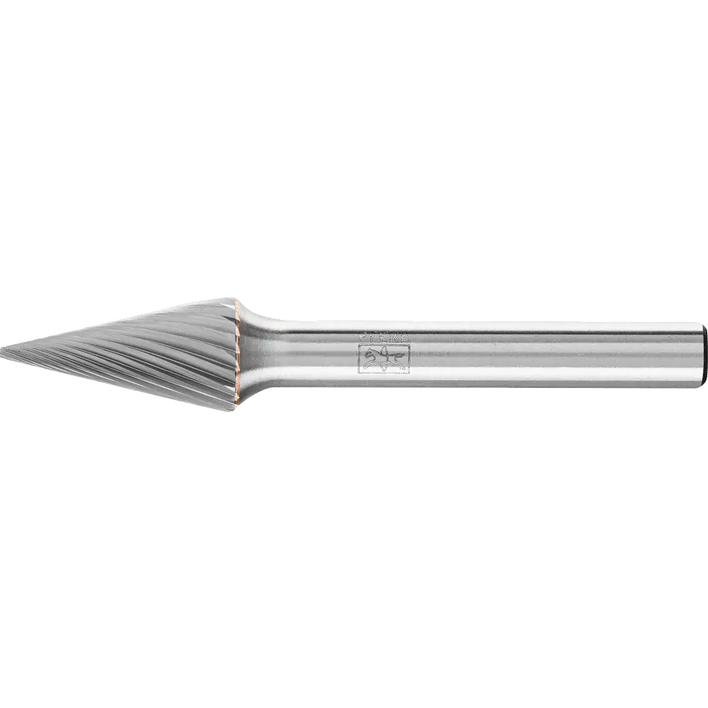 Produktfoto 1 von PFERD TOOLS Hartmetall Hochleistungsfrässtift Spitzkegel SKM Ø 10x20mm Schaft-Ø 6mm Z3 HICOAT beschichtet universal mittel