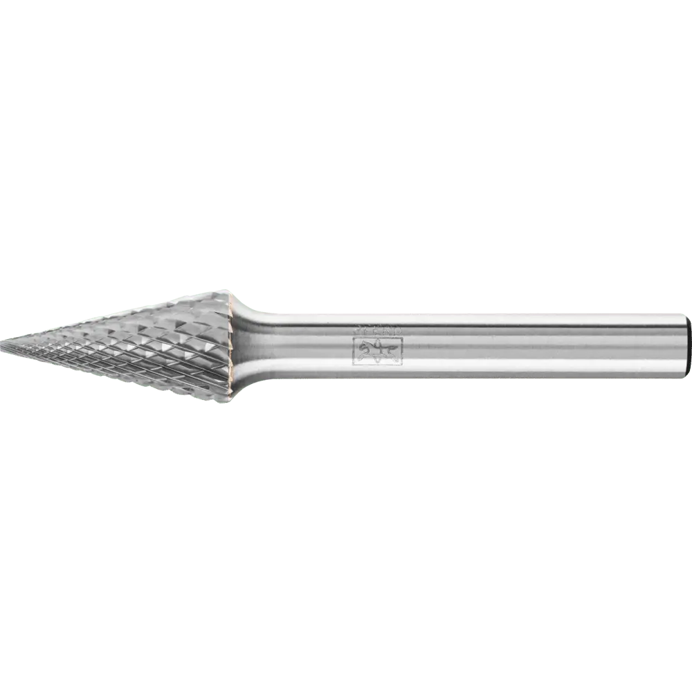 Produktfoto 1 von PFERD TOOLS Hartmetall Frässtift Spitzkegel SKM Ø 10x20mm Schaft-Ø 6 mm Z4 universal mittel fein