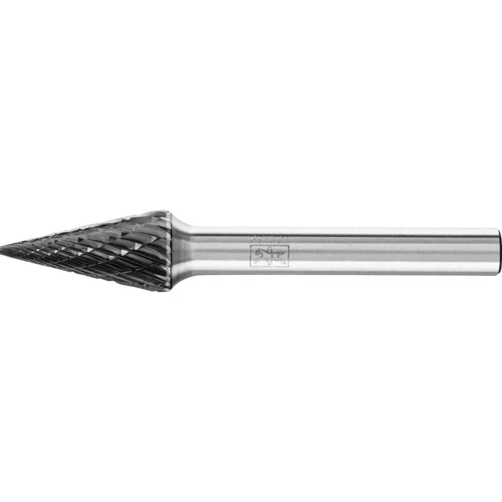Produktfoto 1 von PFERD TOOLS Hartmetall Hochleistungsfrässtift Spitzkegel SKM Ø 10x20mm Schaft-Ø 6 mm Z3P HICOAT universal