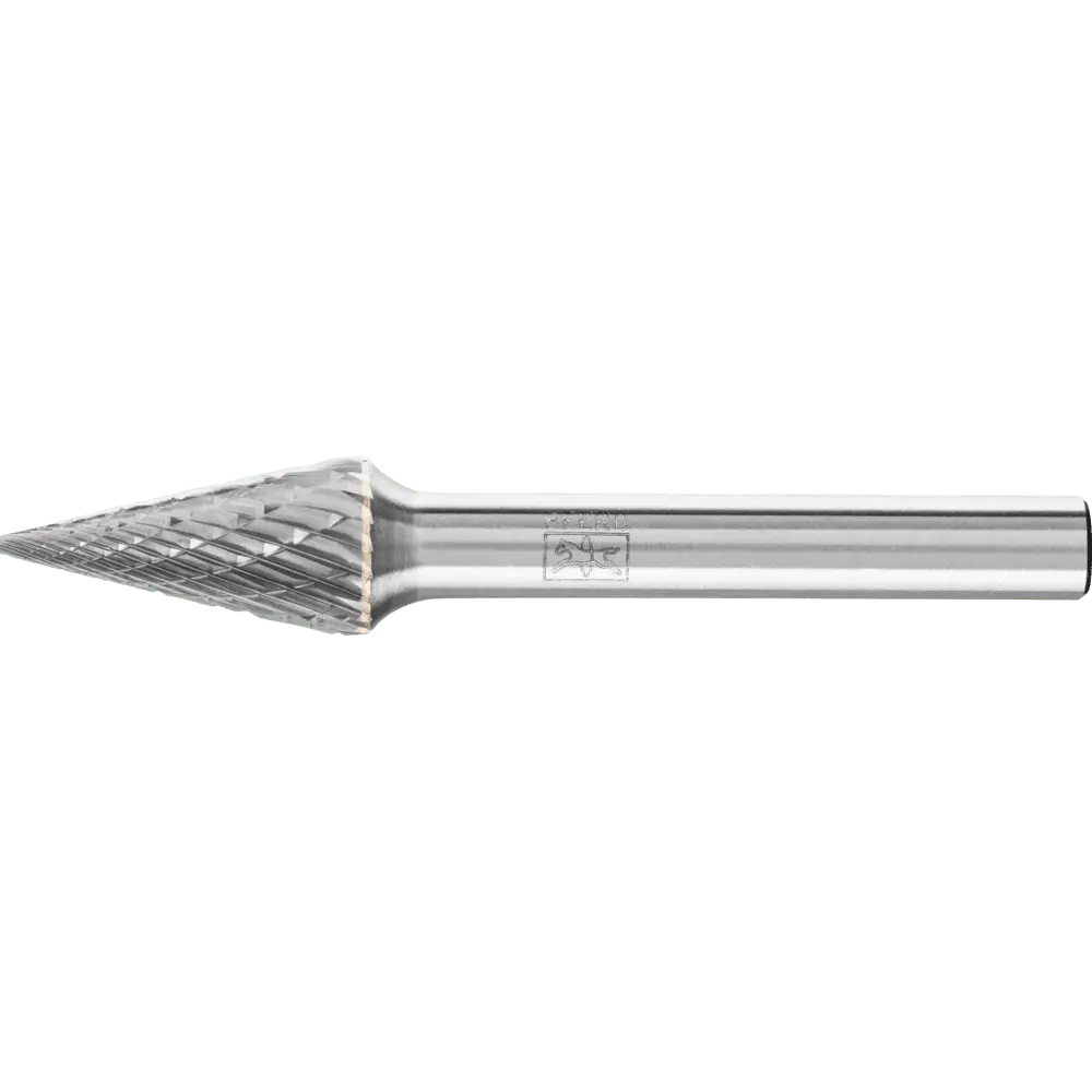 Produktfoto 1 von PFERD TOOLS Hartmetall Frässtift Spitzkegel SKM Ø 10x20mm Schaft-Ø 6 mm Z3P universal mittel kreuzverzahnt