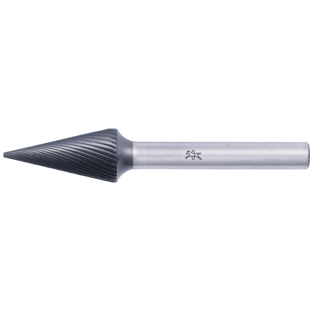 Produktfoto 1 von PFERD TOOLS Hartmetall Hochleistungsfrässtift Spitzkegel SKM Ø 12x25mm Schaft-Ø 6mm Z3 HICOAT beschichtet universal mittel