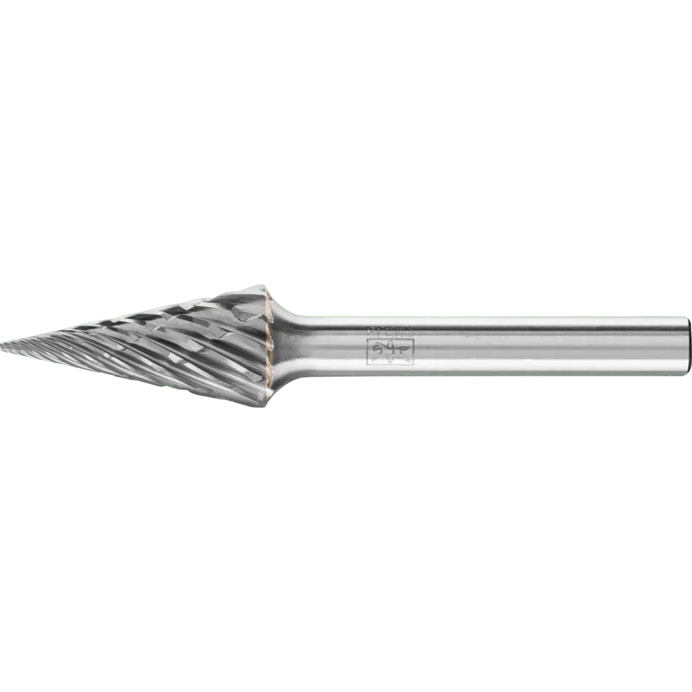 Produktfoto 1 von PFERD TOOLS Hartmetall Hochleistungsfrässtift CAST Spitzkegel SKM Ø 12x25 mm Schaft-Ø 6 mm für Gußeisen