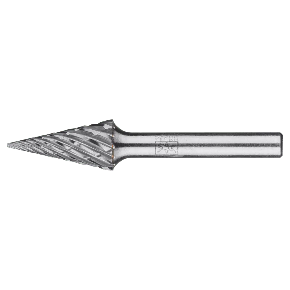 Produktfoto 1 von PFERD TOOLS Hartmetall Hochleistungsfrässtift STEEL Spitzkegel SKM Ø 12x25 mm Schaft-Ø 6 mm für Stahl