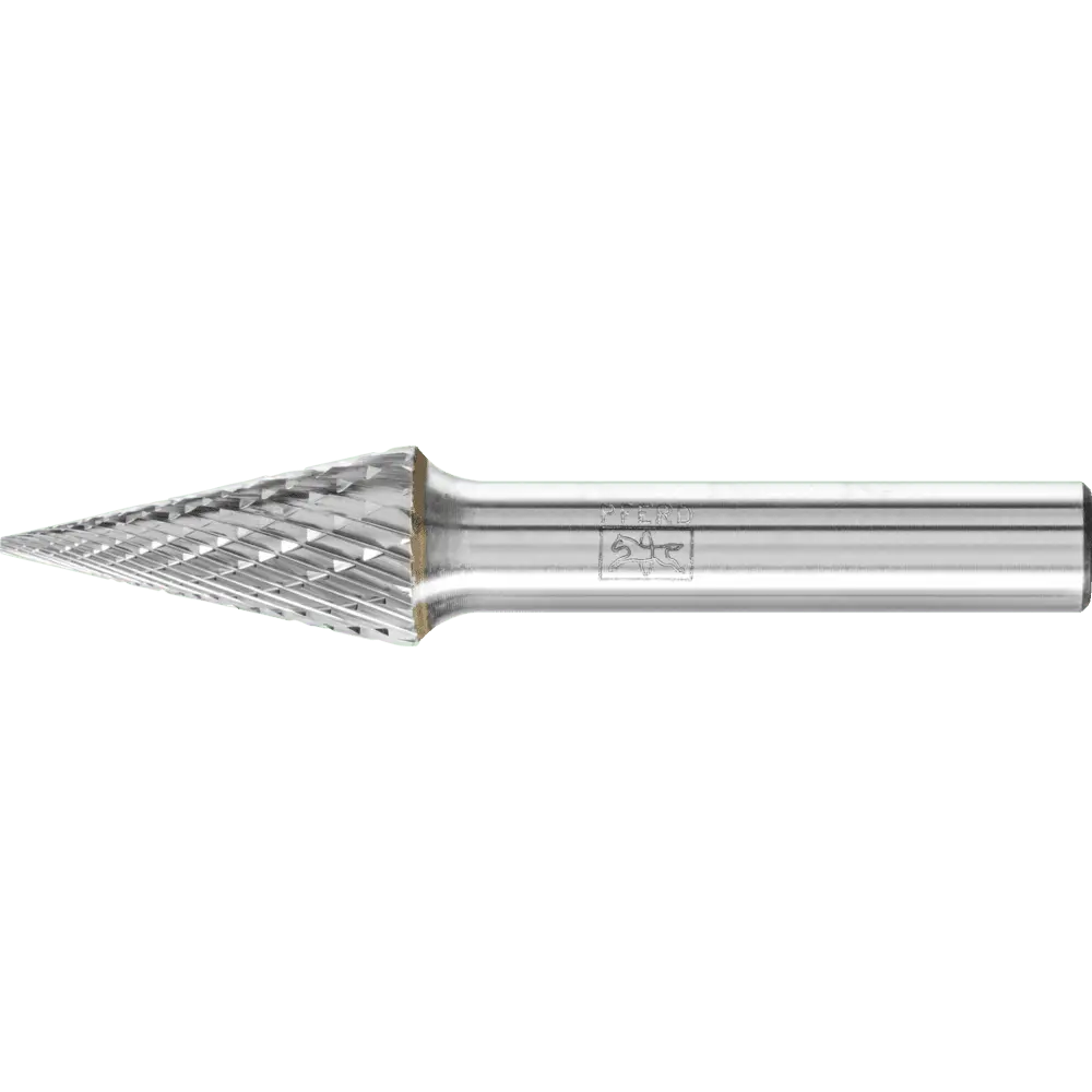 Produktfoto 1 von PFERD TOOLS Hartmetall Frässtift Spitzkegel SKM Ø 12x25 mm Schaft-Ø 8 mm Z3P universal mittel kreuzverzahnt