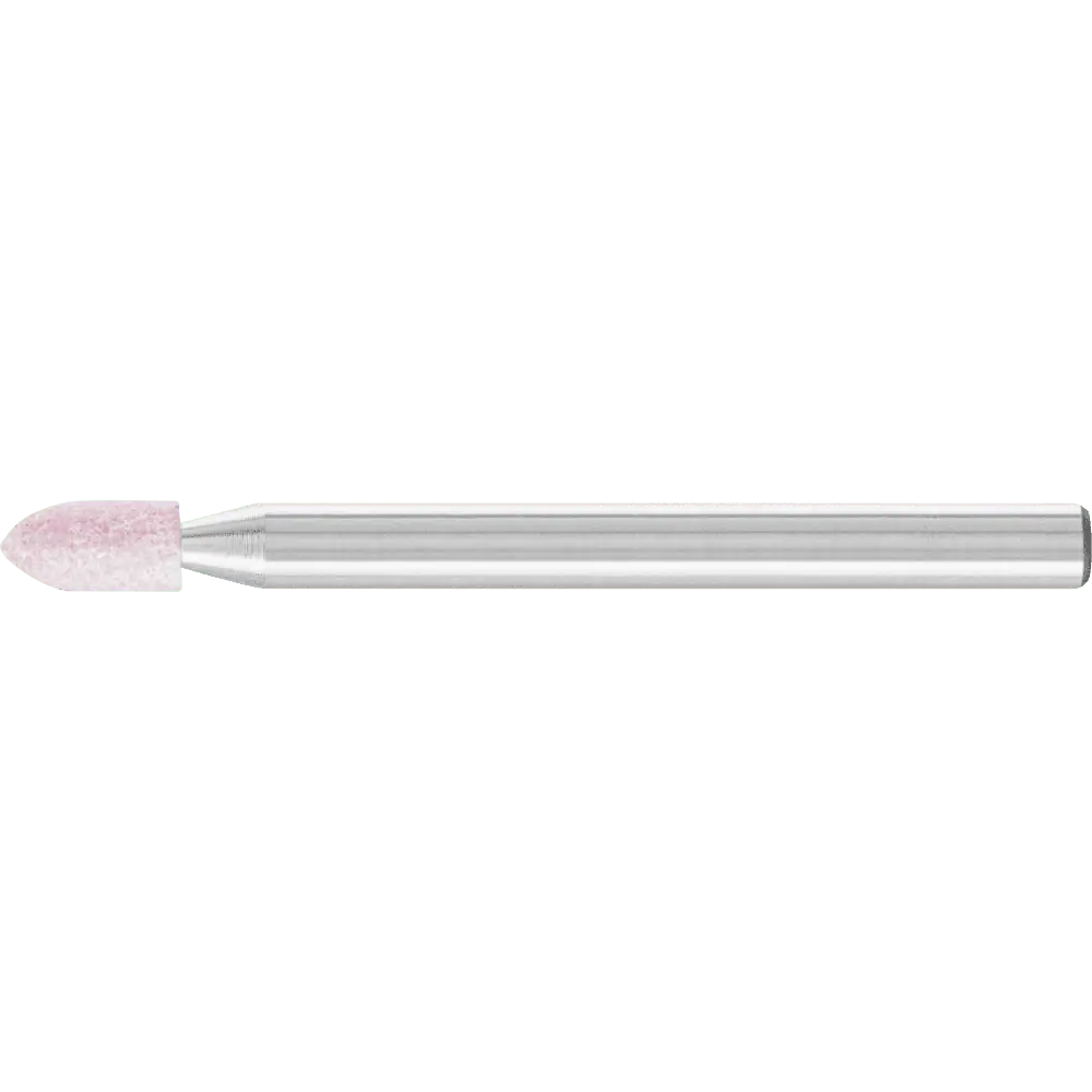 Produktfoto 1 von PFERD TOOLS STEEL EDGE Schleifstift Spitzbogen Ø 3x6 mm Schaft-Ø 3 mm A100 für Stahl- und Stahlguss, 10 Stk.