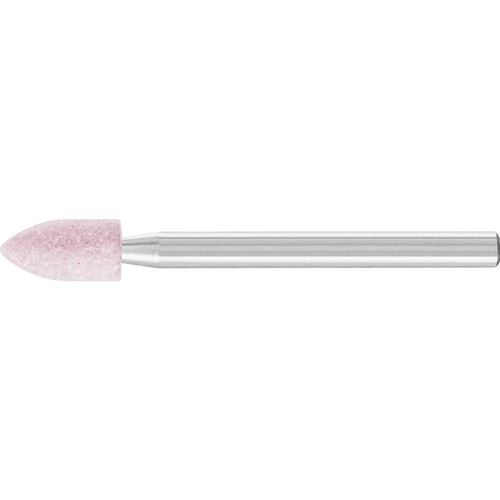 Produktfoto 1 von PFERD TOOLS STEEL EDGE Schleifstift Spitzbogen Ø 5x10mm Schaft-Ø 3 mm A100 für Stahl- und Stahlguss, 10 Stk.