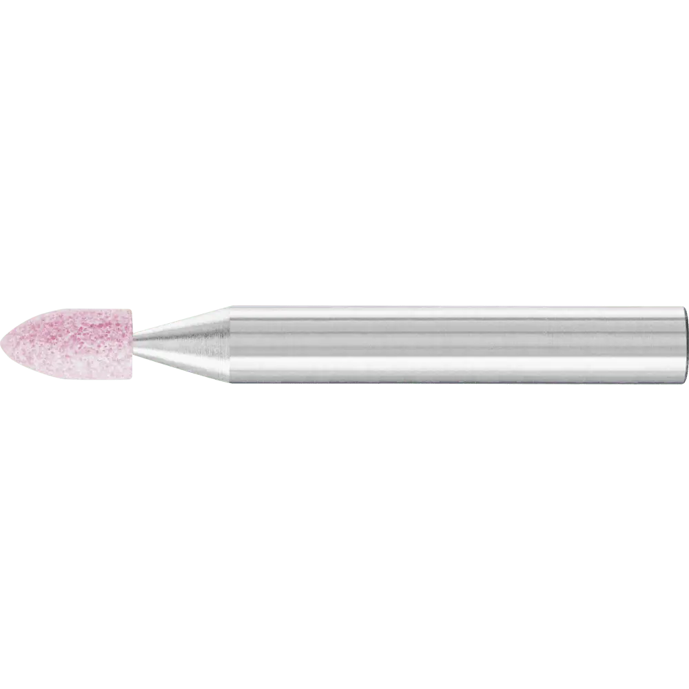 Produktfoto 1 von PFERD TOOLS STEEL EDGE Schleifstift Spitzbogen Ø 5x10mm Schaft-Ø 6 mm A60 für Stahl- und Stahlguss, 10 Stk.