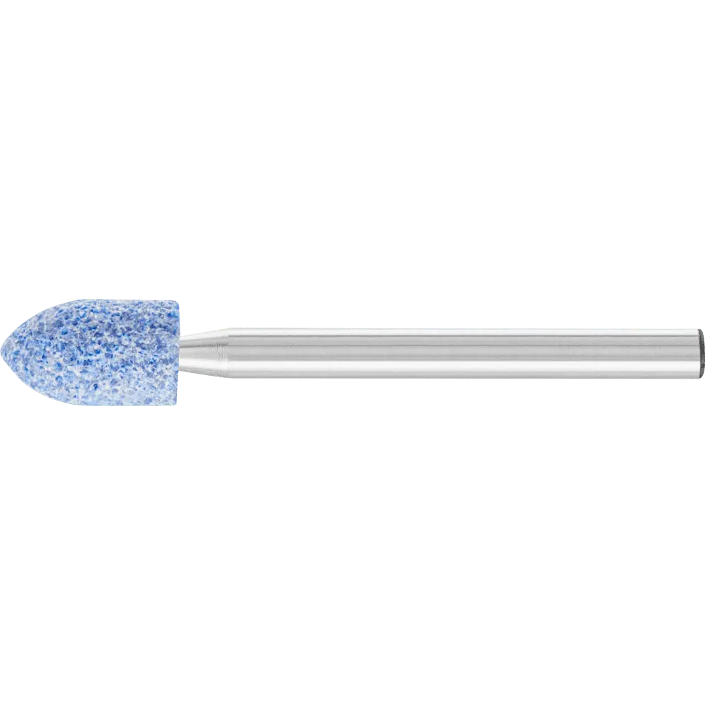 Produktfoto 1 von PFERD TOOLS TOUGH Schleifstift Spitzbogen Ø 6x10mm Schaft-Ø 3 mm CO60 für schwer zerspanbare Werkstoffe, 10 Stk.