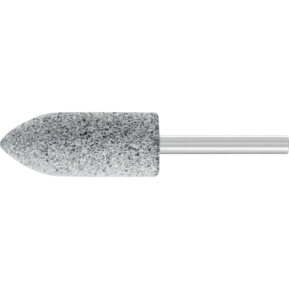 Produktfoto 1 von PFERD TOOLS CAST EDGE Schleifstift Spitzbogen Ø 20x50mm Schaft-Ø 6 mm SIC30 für Grau-und Sphäroguss (10), 10 Stk.