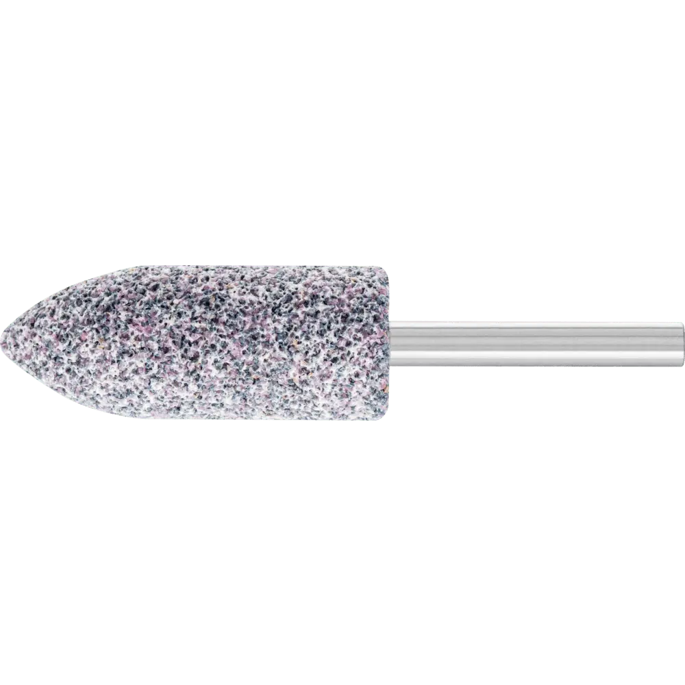 Produktfoto 1 von PFERD TOOLS CAST Schleifstift Spitzbogen Ø 20x50mm Schaft-Ø 6 mm A30 für Grau-und Sphäroguss, 10 Stk.