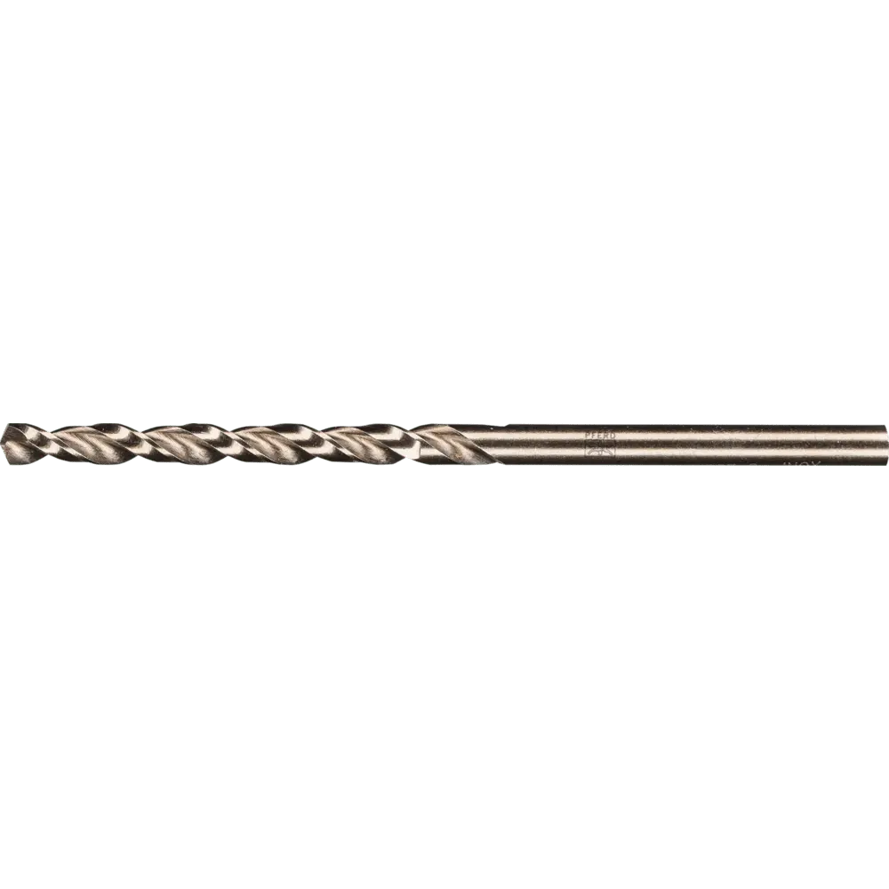 Produktfoto 1 von PFERD TOOLS Spiralbohrer INOX Ø 3,1 mm HSS-E Co5 N DIN 340 135° lange Ausführung für tiefes Bohren für zähe und harte Werkstoffe, 10 Stk.