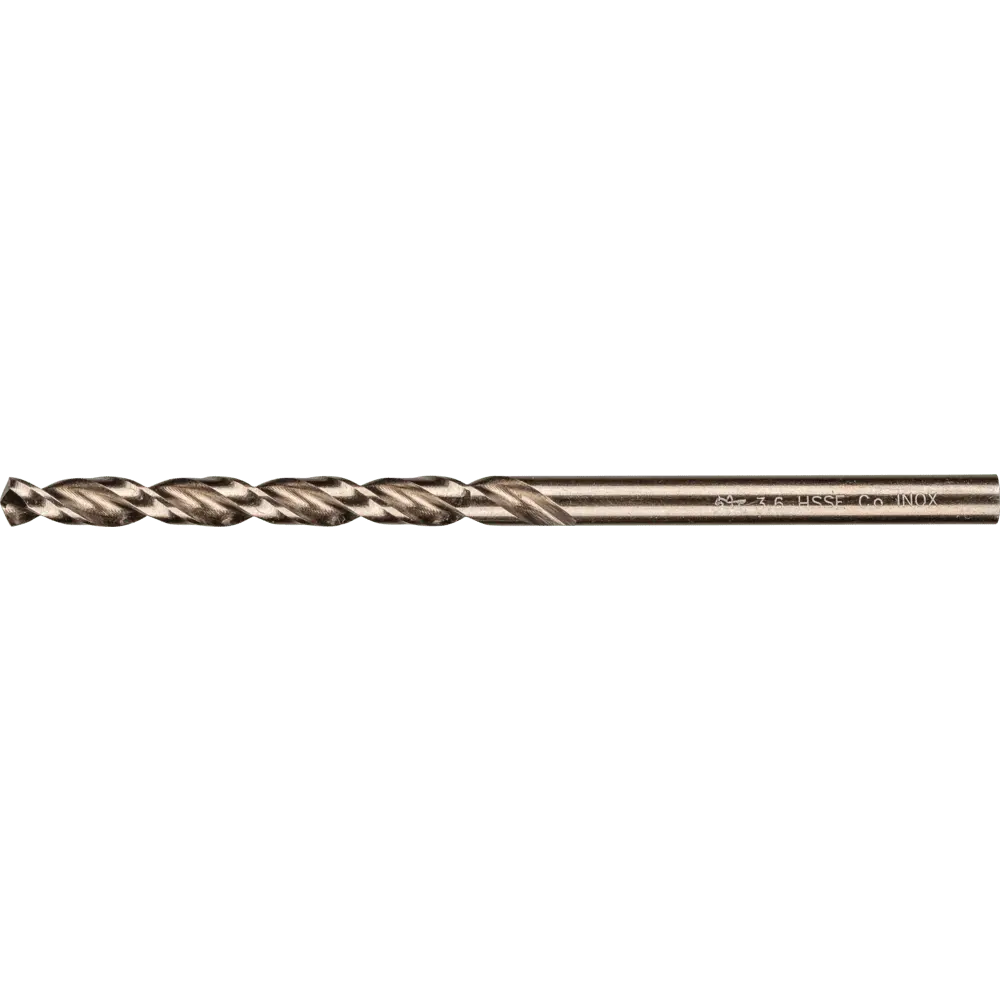 Produktfoto 1 von PFERD TOOLS Spiralbohrer INOX Ø 3,7 mm HSS-E Co5 N DIN 338 135° für zähe und harte Werkstoffe, 10 Stk.