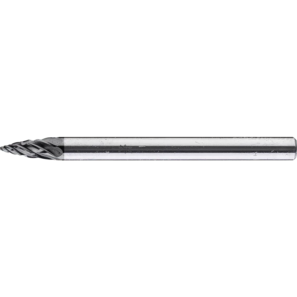 Produktfoto 1 von PFERD TOOLS Hartmetall Hochleistungsfrässtift ALLROUND Spitzbogen SPG Ø 03x07mm Schaft-Ø 3mm HICOAT beschichtet für Stahl