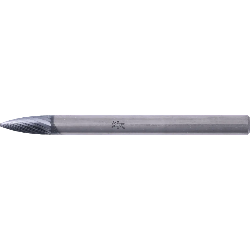 Produktfoto 1 von PFERD TOOLS Hartmetall Hochleistungsfrässtift Spitzbogen SPG Ø 03x07mm Schaft-Ø 3mm Z5 HICOAT beschichtet universal fein