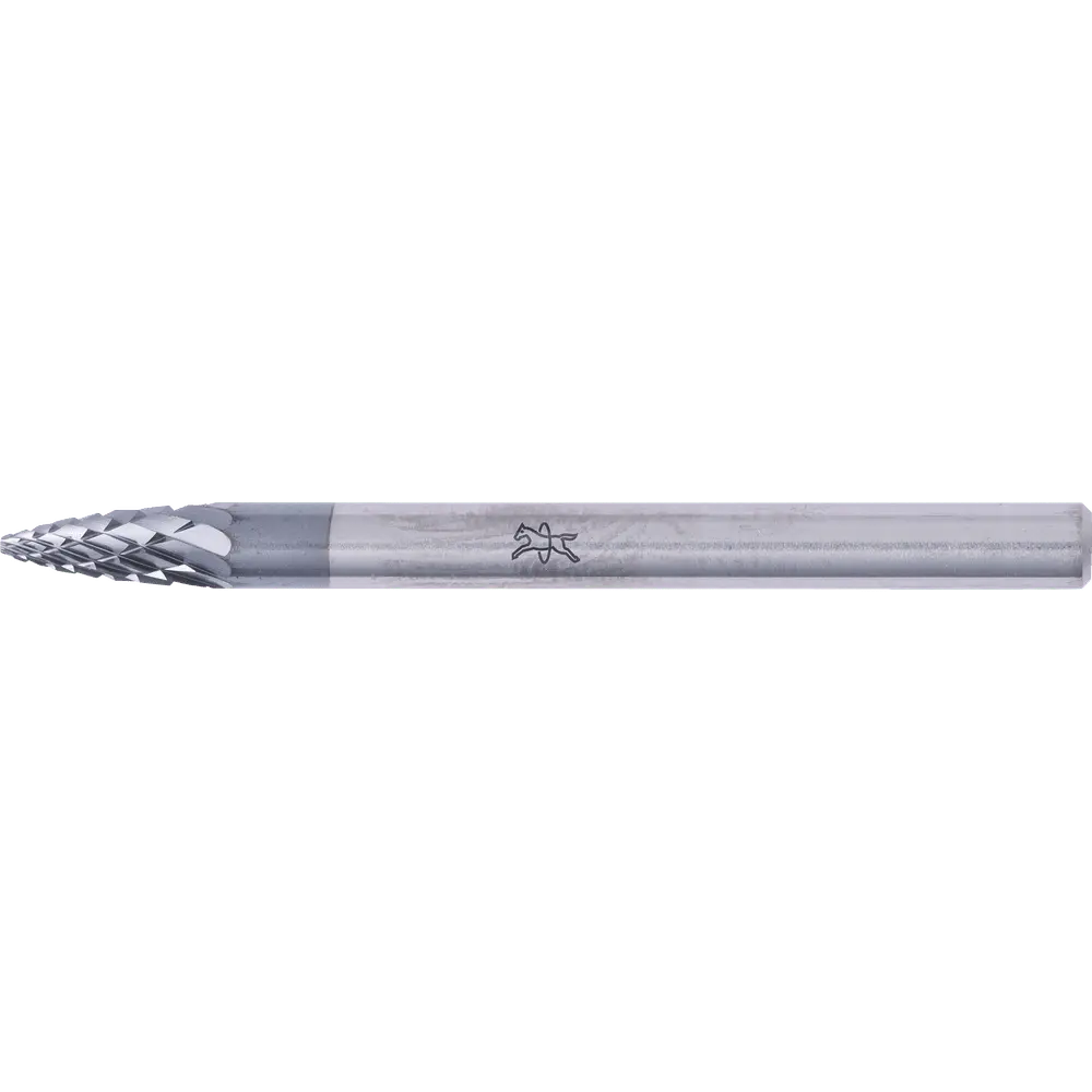 Produktfoto 1 von PFERD TOOLS Hartmetall Hochleistungsfrässtift Spitzbogen SPG Ø 03x07mm Schaft-Ø 3mm Z3P HICOAT beschichtet universal mittel kreuzverzahnt