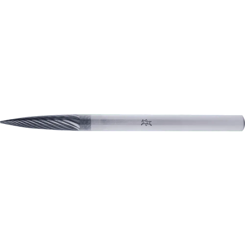 Produktfoto 1 von PFERD TOOLS Hartmetall Hochleistungsfrässtift Spitzbogen SPG Ø 03x13mm Schaft-Ø 3mm Z5 HICOAT beschichtet universal fein