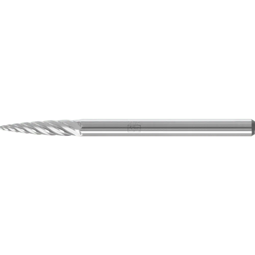 Produktfoto 1 von PFERD TOOLS Hartmetall Hochleistungsfrässtift INOX Spitzbogen SPG Ø 03x13 mm Schaft-Ø 3 mm für Edelstahl
