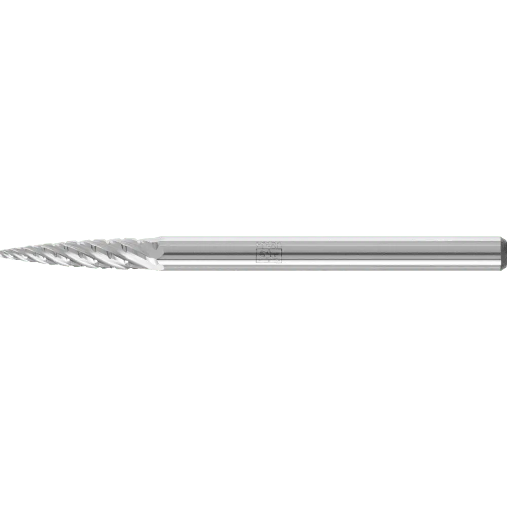 Produktfoto 1 von PFERD TOOLS Hartmetall Hochleistungsfrässtift Spitzbogen SPG Ø 03x13 mm Schaft-Ø 3 mm TITANIUM für Titan