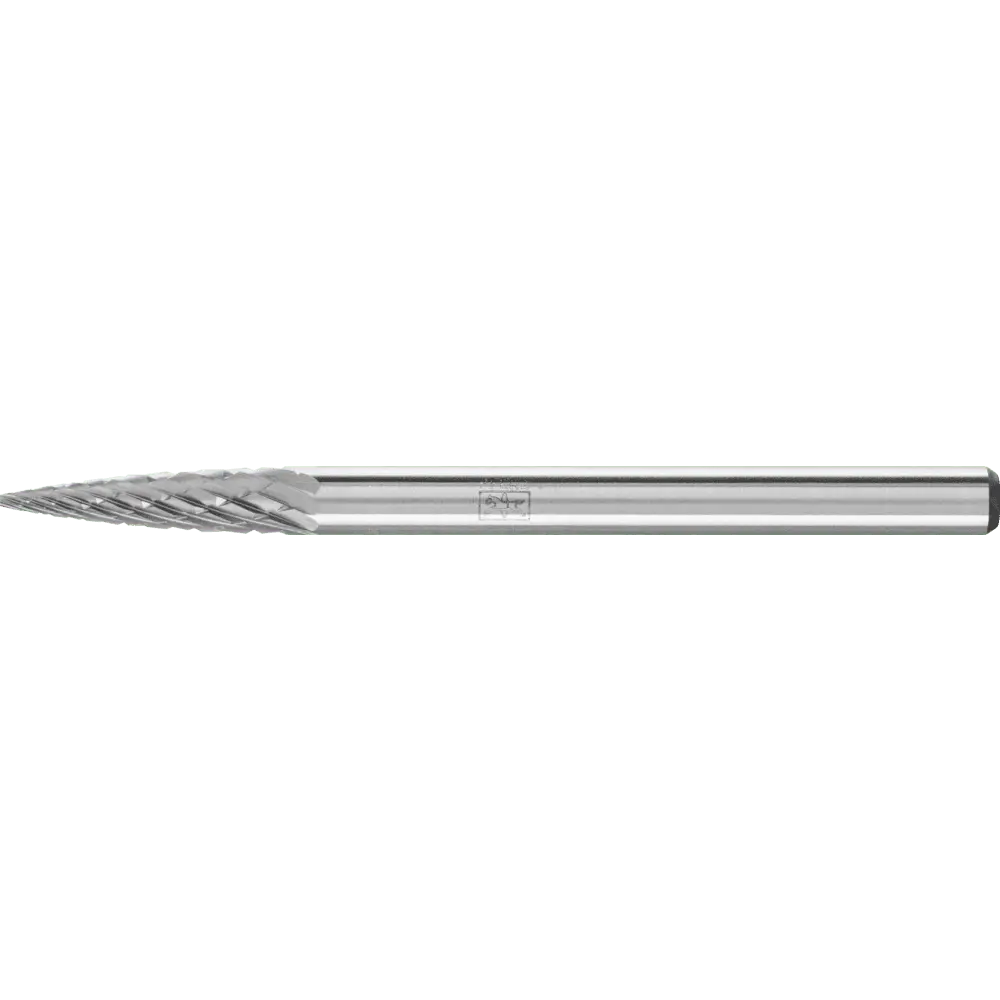 Produktfoto 1 von PFERD TOOLS Hartmetall Frässtift Spitzbogen SPG Ø 03x13 mm Schaft-Ø 3 mm Z3P universal mittel kreuzverzahnt