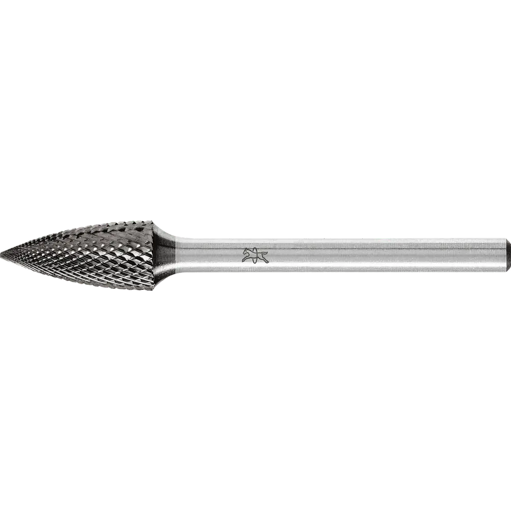 Produktfoto 1 von PFERD TOOLS Hartmetall Hochleistungsfrässtift MICRO Spitzbogen SPG Ø 06x13mm Schaft-Ø 3mm HICOAT beschichtet für die Feinbearbeitung