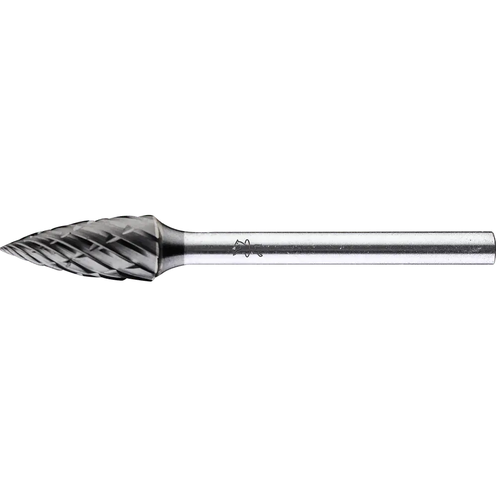 Produktfoto 1 von PFERD TOOLS Hartmetall Hochleistungsfrässtift ALLROUND Spitzbogen SPG Ø 06x13mm Schaft-Ø 3mm HICOAT beschichtet für Stahl