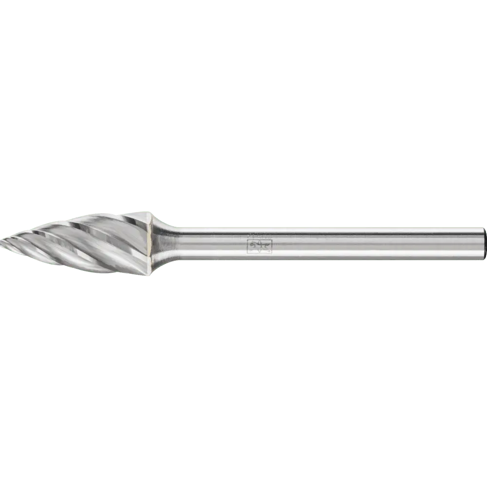 Produktfoto 1 von PFERD TOOLS Hartmetall Hochleistungsfrässtift ALU Spitzbogen SPG Ø 06x13mm Schaft-Ø 3mm für Alu/NE Metalle
