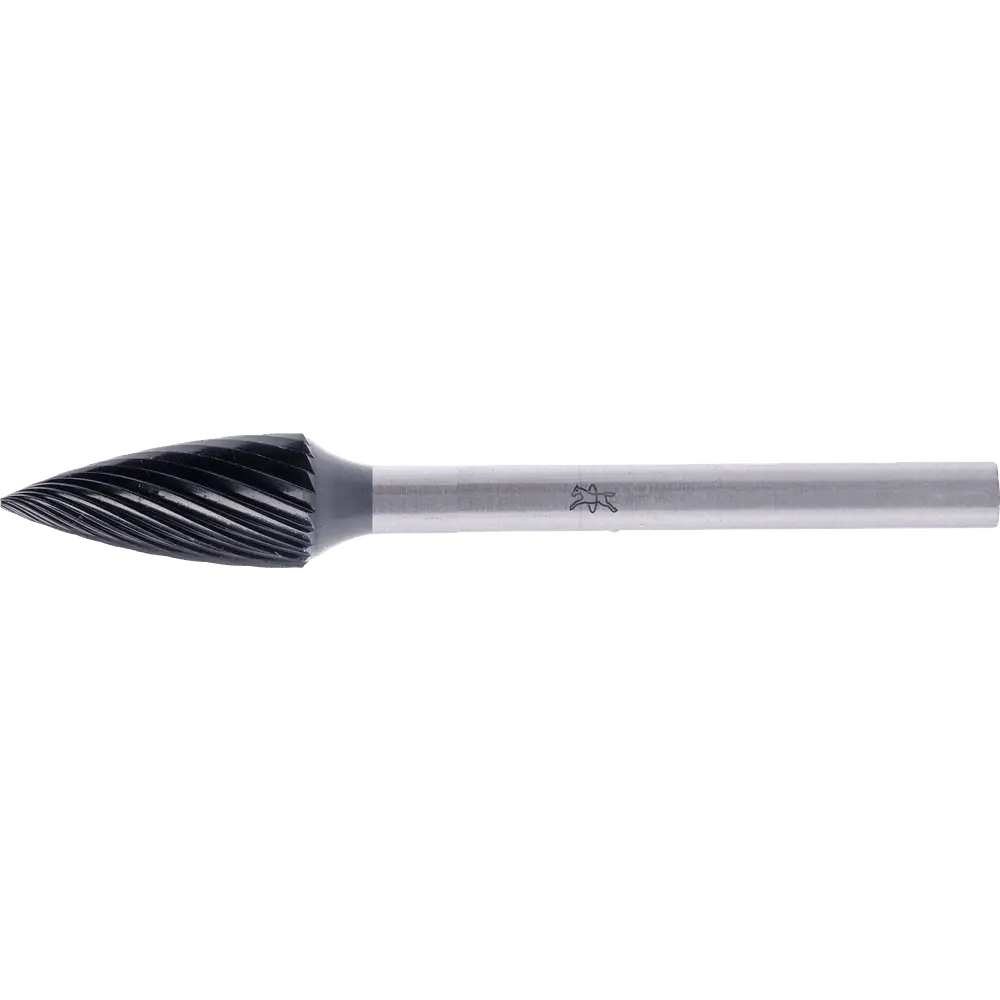 Produktfoto 1 von PFERD TOOLS Hartmetall Hochleistungsfrässtift Spitzbogen SPG Ø 06x13mm Schaft-Ø 3mm Z5 HICOAT beschichtet universal fein