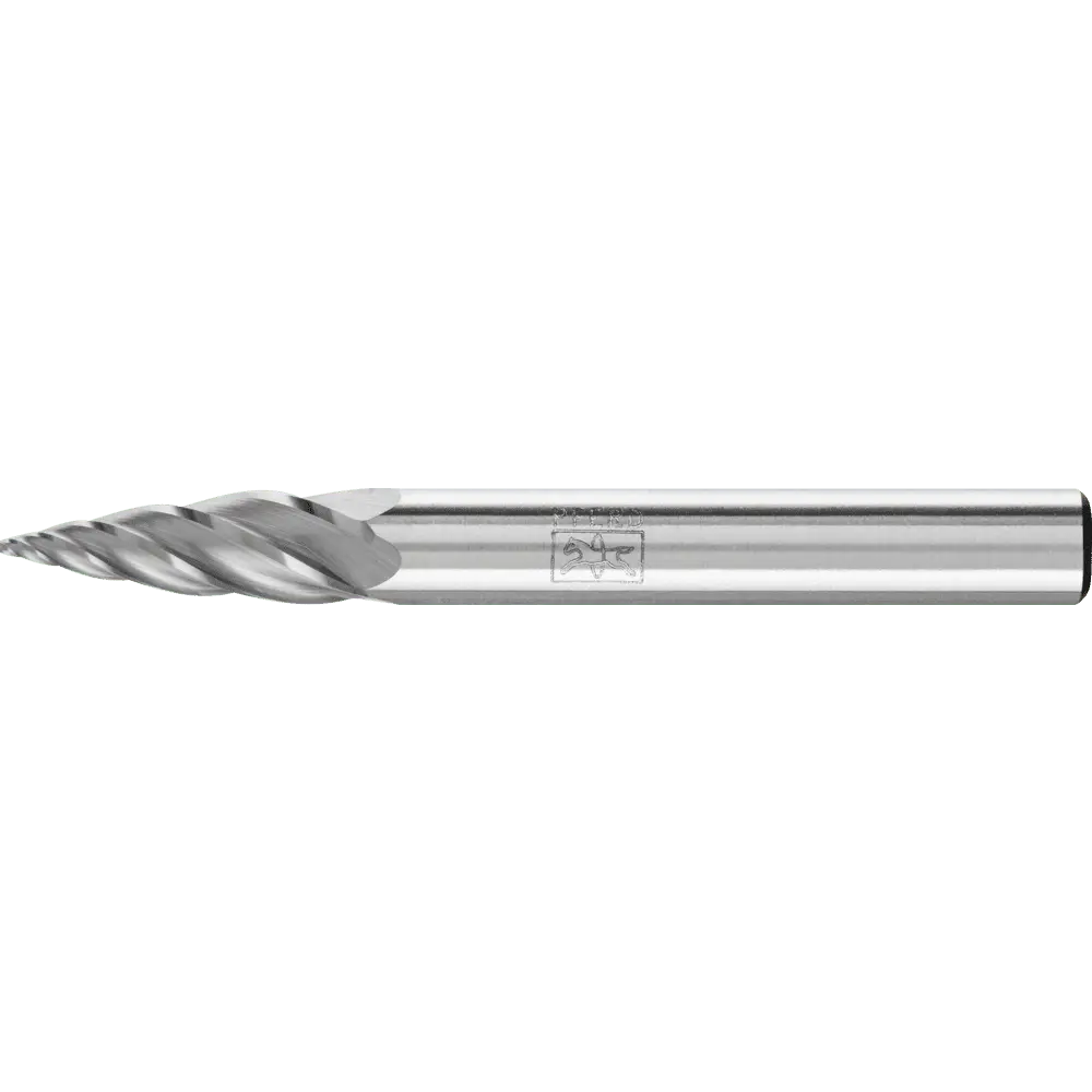 Produktfoto 1 von PFERD TOOLS Hartmetall Hochleistungsfrässtift ALU Spitzbogen SPG Ø 06x18mm Schaft-Ø 6mm für Alu/NE Metalle