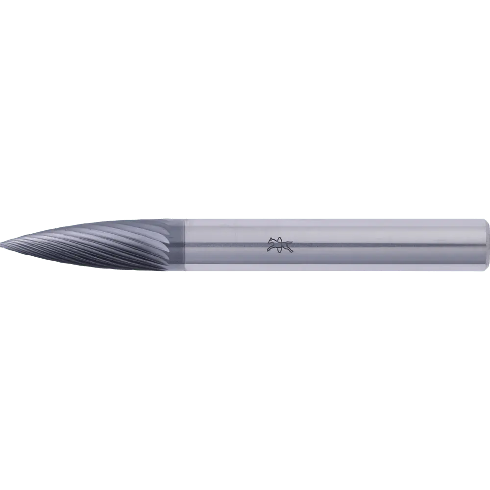 Produktfoto 1 von PFERD TOOLS Hartmetall Hochleistungsfrässtift Spitzbogen SPG Ø 06x18mm Schaft-Ø 6mm Z5 HICOAT beschichtet universal fein