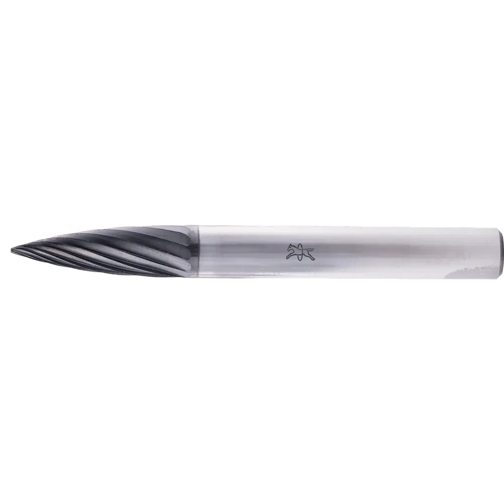 Produktfoto 1 von PFERD TOOLS Hartmetall Hochleistungsfrässtift Spitzbogen SPG Ø 06x18mm Schaft-Ø 6mm Z3 HICOAT beschichtet universal mittel