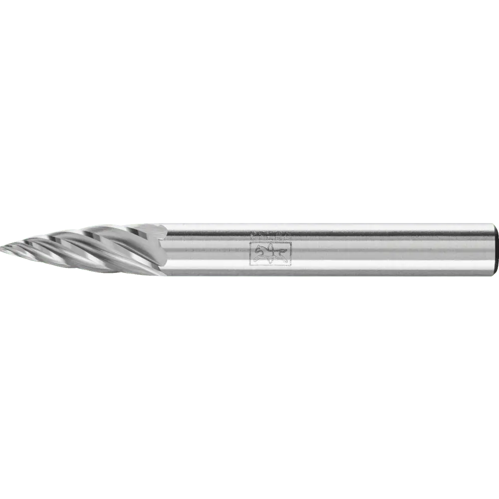 Produktfoto 1 von PFERD TOOLS Hartmetall Hochleistungsfrässtift INOX Spitzbogen SPG Ø 06x18 mm Schaft-Ø 6 mm für Edelstahl