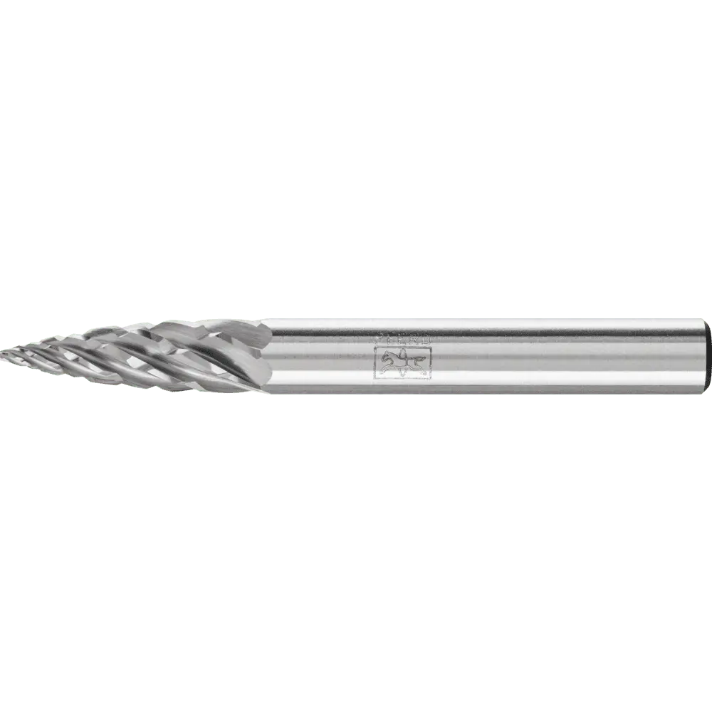 Produktfoto 1 von PFERD TOOLS Hartmetall Hochleistungsfrässtift STEEL Spitzbogen SPG Ø 06x18 mm Schaft-Ø 6 mm für Stahl