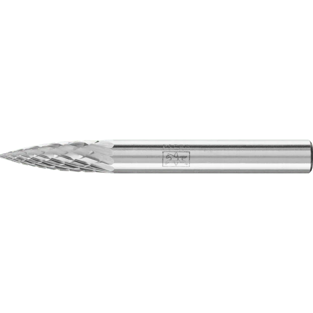 Produktfoto 1 von PFERD TOOLS Hartmetall Frässtift Spitzbogen SPG Ø 06x18 mm Schaft-Ø 6 mm Z4 universal mittel fein