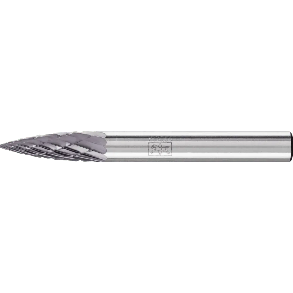 Produktfoto 1 von PFERD TOOLS Hartmetall Frässtift Spitzbogen SPG Ø 06x18mm Schaft-Ø 6mm Z3P universal mittel kreuzverzahnt HICOAT
