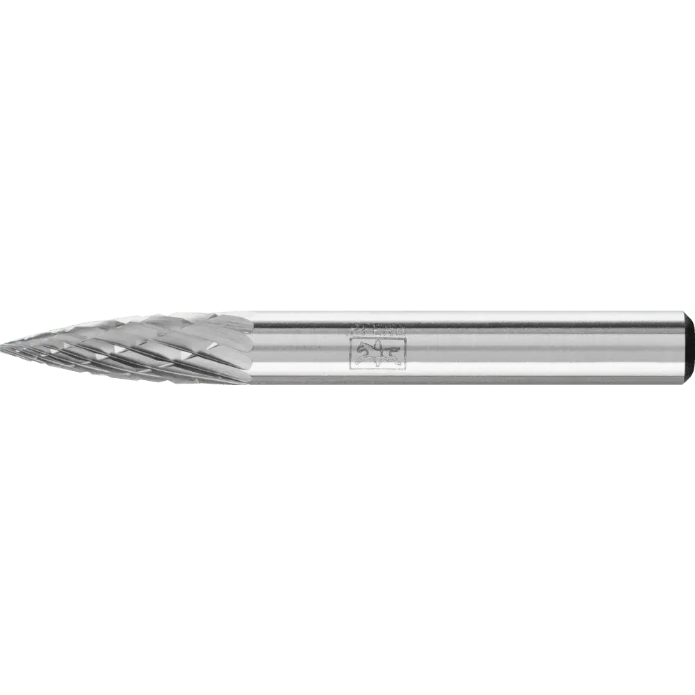 Produktfoto 1 von PFERD TOOLS Hartmetall Frässtift Spitzbogen SPG Ø 06x18 mm Schaft-Ø 6 mm Z3P universal mittel kreuzverzahnt