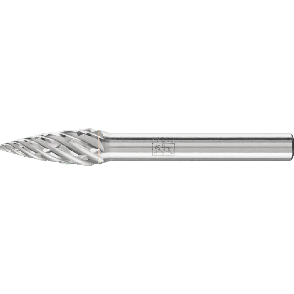 Produktfoto 1 von PFERD TOOLS Hartmetall Hochleistungsfrässtift STEEL Spitzbogen SPG Ø 08x20mm Schaft-Ø 6 mm für Stahl
