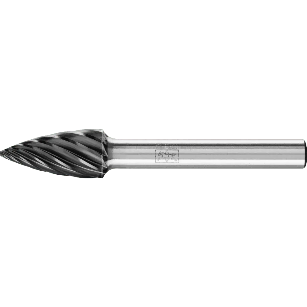 Produktfoto 1 von PFERD TOOLS Hartmetall Hochleistungsfrässtift INOX Spitzbogen SPG Ø 10x20mm Schaft-Ø 6 mm HICOAT Edelstahl