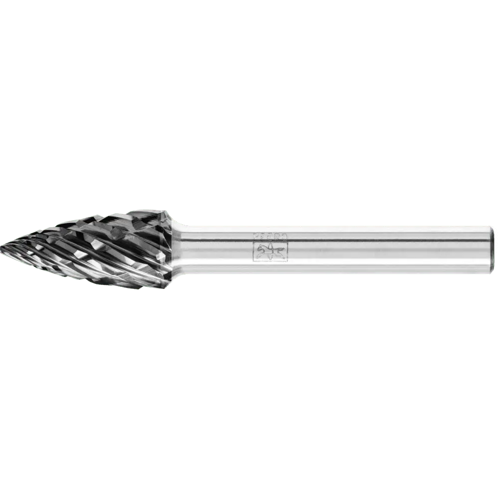 Produktfoto 1 von PFERD TOOLS Hartmetall Hochleistungsfrässtift STEEL Spitzbogen SPG Ø 10x20mm Schaft-Ø 6 mm HICOAT Stahl