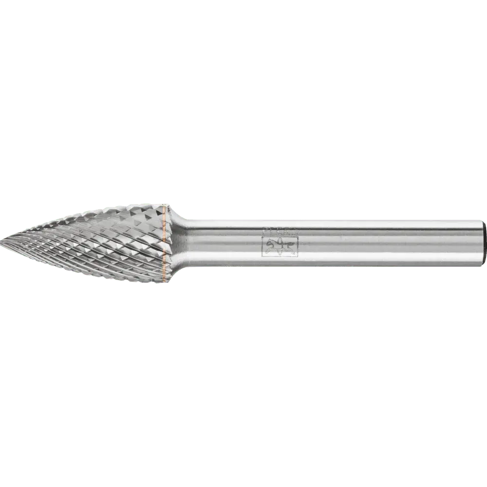 Produktfoto 1 von PFERD TOOLS Hartmetall Hochleistungsfrässtift TOUGH-S Spitzbogen SPG Ø 10x20mm Schaft-Ø 6 mm schlagfest