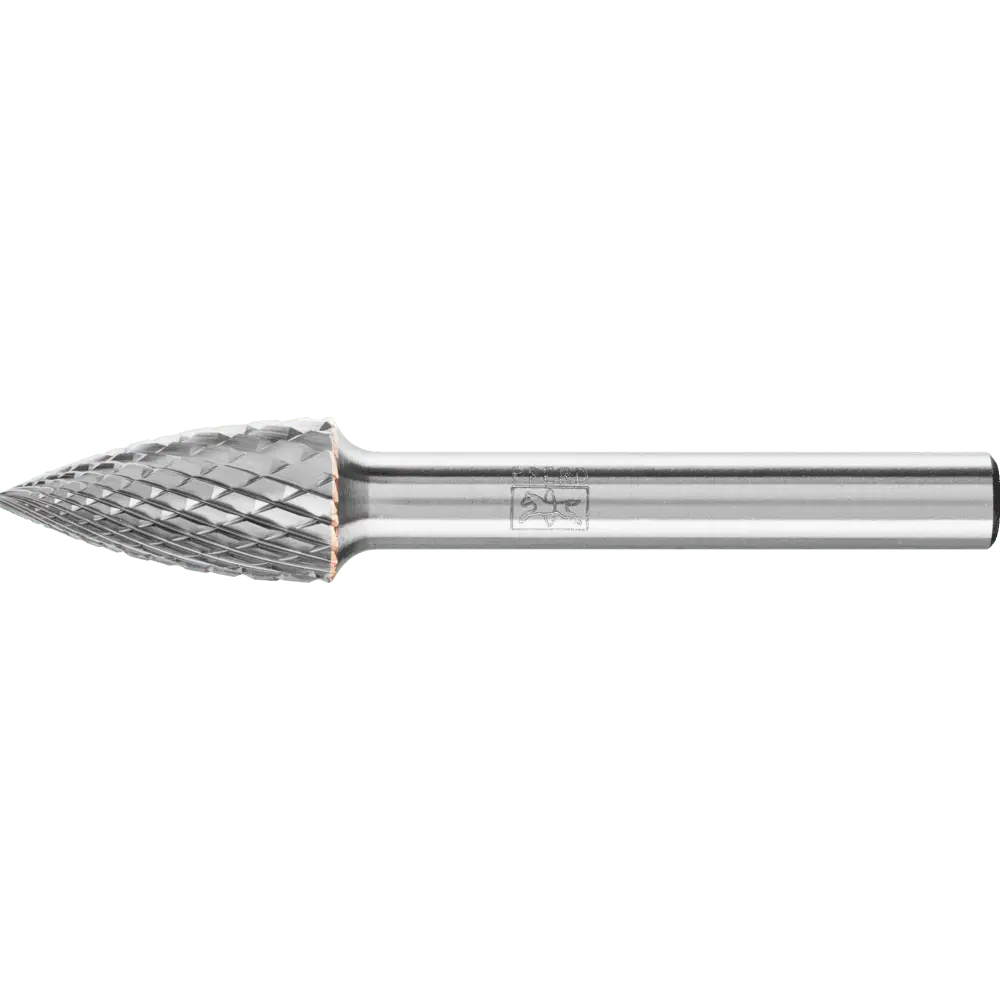 Produktfoto 1 von PFERD TOOLS Hartmetall Frässtift Spitzbogen SPG Ø 10x20mm Schaft-Ø 6 mm Z4 universal mittel fein