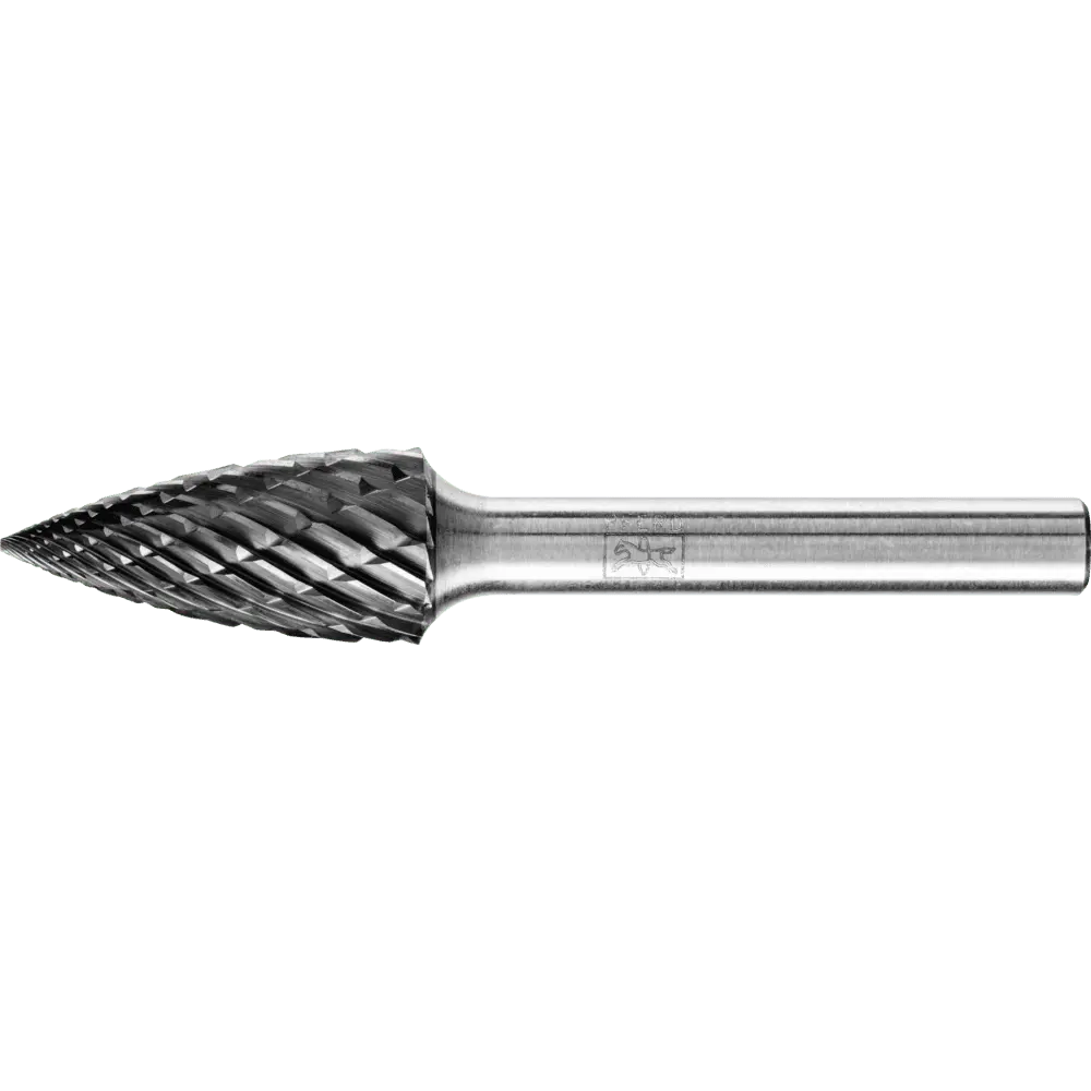 Produktfoto 1 von PFERD TOOLS Hartmetall Hochleistungsfrässtift ALLROUND Spitzbogen SPG Ø 12x25mm Schaft-Ø 6mm HICOAT universal