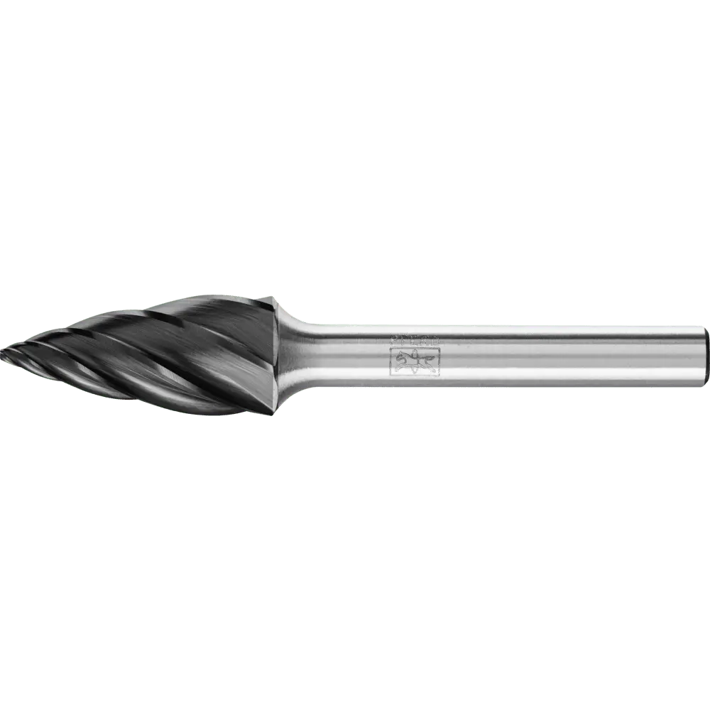 Produktfoto 1 von PFERD TOOLS Hartmetall Hochleistungsfrässtift ALU Spitzbogen SPG Ø 12x25 mm Schaft-Ø 6 mm HICOAT für Alu