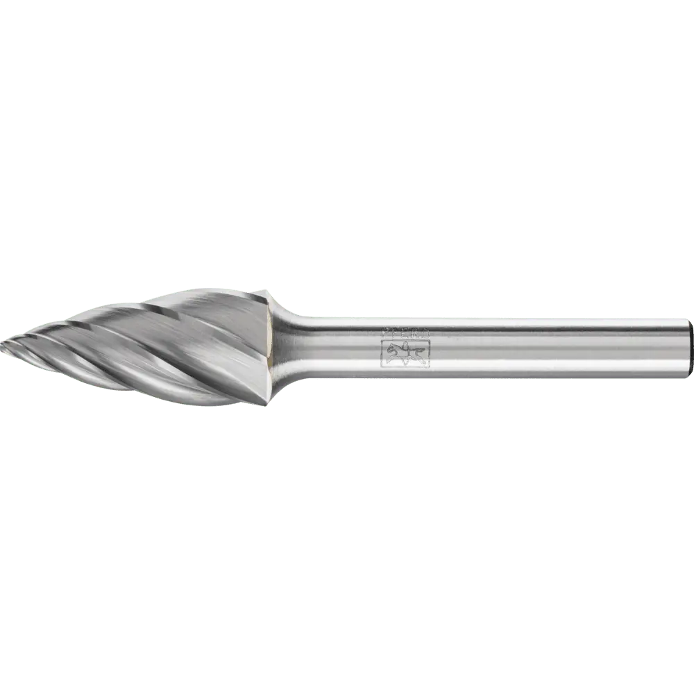 Produktfoto 1 von PFERD TOOLS Hartmetall Hochleistungsfrässtift ALU Spitzbogen SPG Ø 12x25mm Schaft-Ø 6mm für Alu/NE Metalle