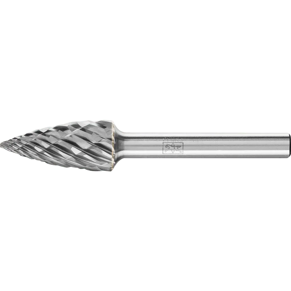 Produktfoto 1 von PFERD TOOLS Hartmetall Hochleistungsfrässtift CAST Spitzbogen SPG Ø 12x25 mm Schaft-Ø 6 mm für Gußeisen