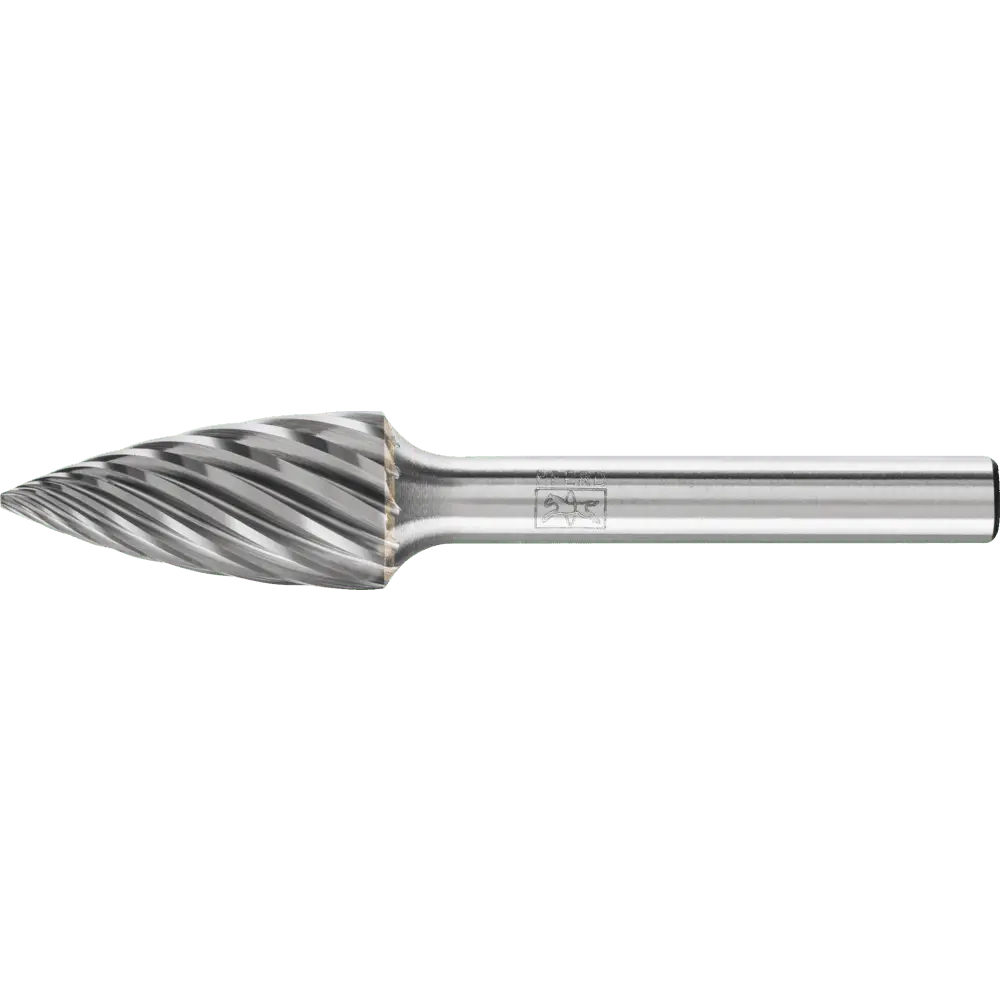 Produktfoto 1 von PFERD TOOLS Hartmetall Hochleistungsfrässtift INOX Spitzbogen SPG Ø 12x25 mm Schaft-Ø 6 mm für Edelstahl