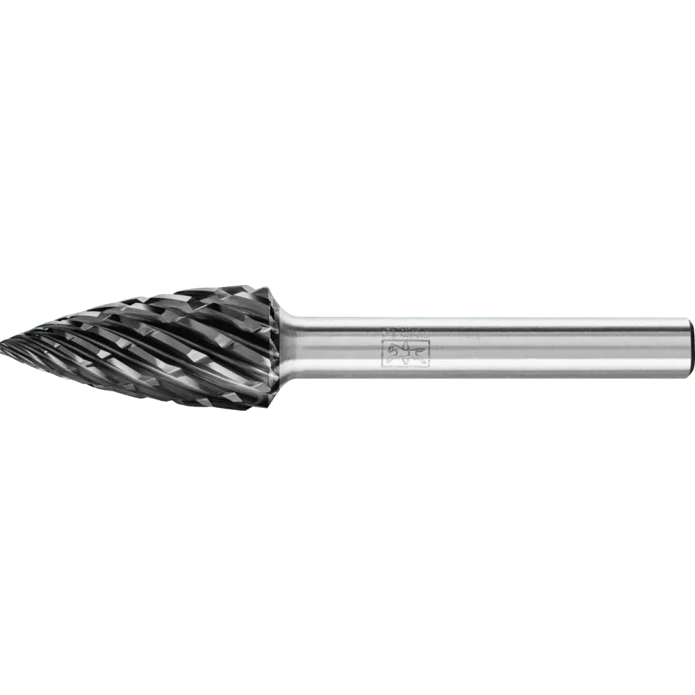 Produktfoto 1 von PFERD TOOLS Hartmetall Hochleistungsfrässtift STEEL Spitzbogen SPG Ø 12x25 mm Schaft-Ø 6 mm HICOAT Stahl