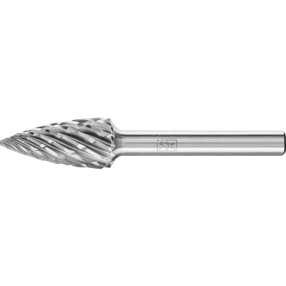 Produktfoto 1 von PFERD TOOLS Hartmetall Hochleistungsfrässtift STEEL Spitzbogen SPG Ø 12x25 mm Schaft-Ø 6 mm für Stahl