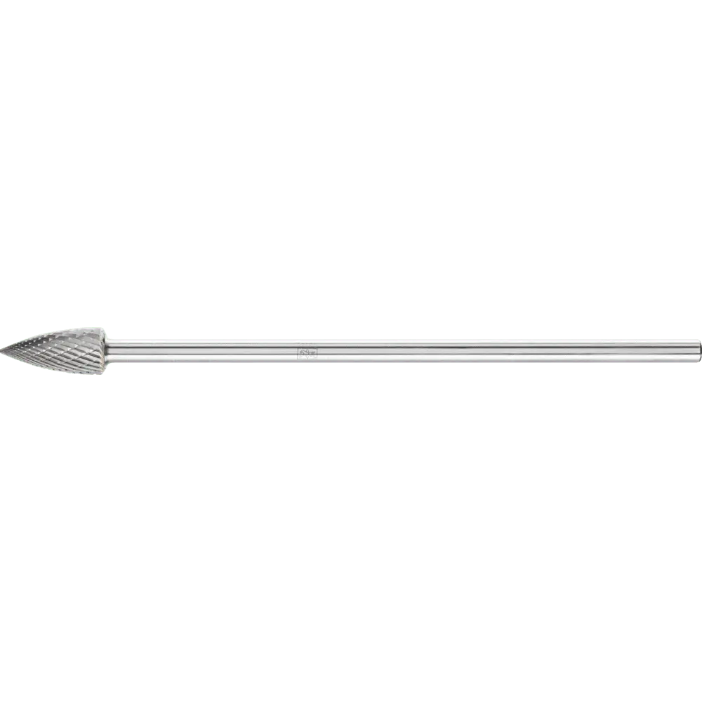 Produktfoto 1 von PFERD TOOLS Hartmetall Frässtift Spitzbogen SPG Ø 12x25 mm Schaft-Ø 6x150mm Z3P universal mittel kreuzv.